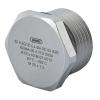 Sealcon: HN-12-MX-D                      ..Hex Plug – Thread  1/2” NPT   Length .63” (16mm) ATEX Ex-d