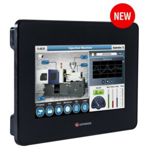 UniStream™ 5”, Standard, 14 Digital Inputs, 2 Analog Inputs, 2 Thermocouple Inputs, 8 Relay Outputs, 2 Analog Outputs (CPU Built In)