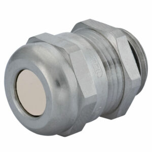 Sealcon : CD17MP-BR Strain Relief, Multi-Hole, Dome Top, Nickel Plated Brass, M16 X 1.5, Solid Insert